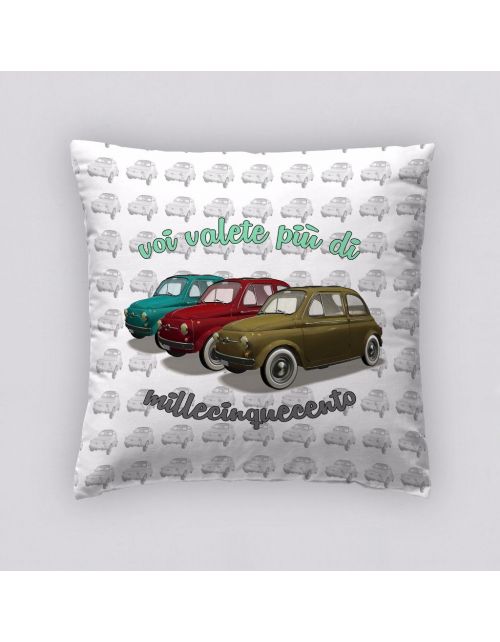 Funda Cojín Reversible Coches