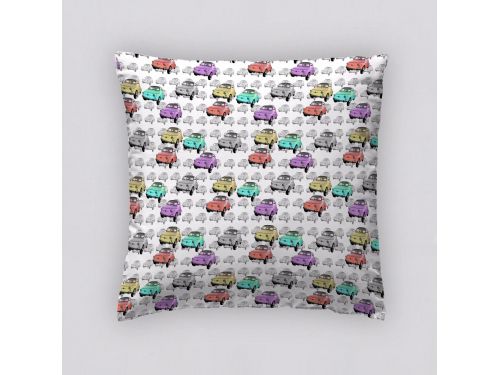 Funda Cojín Reversible Coches