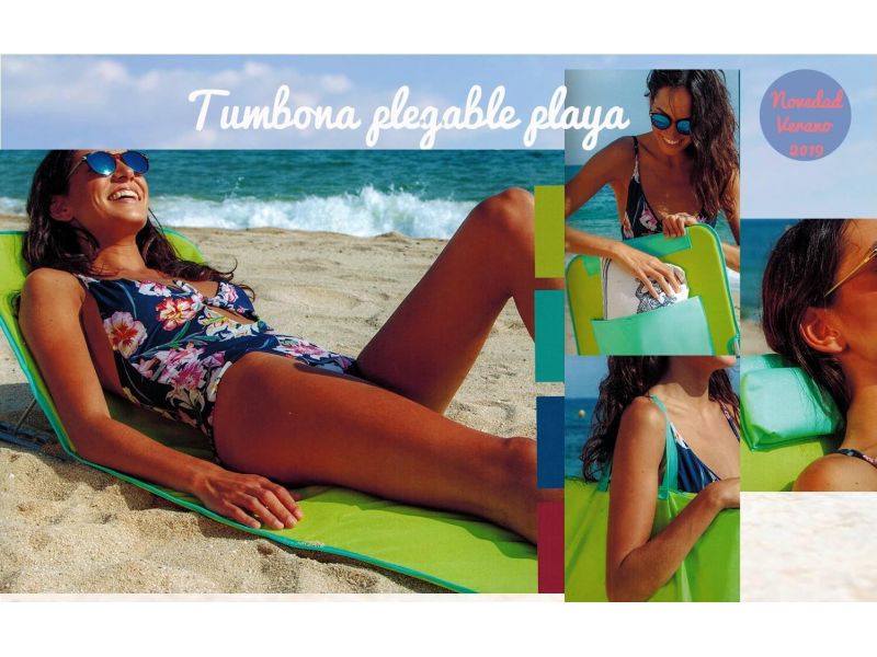 Tumbona plegable playa