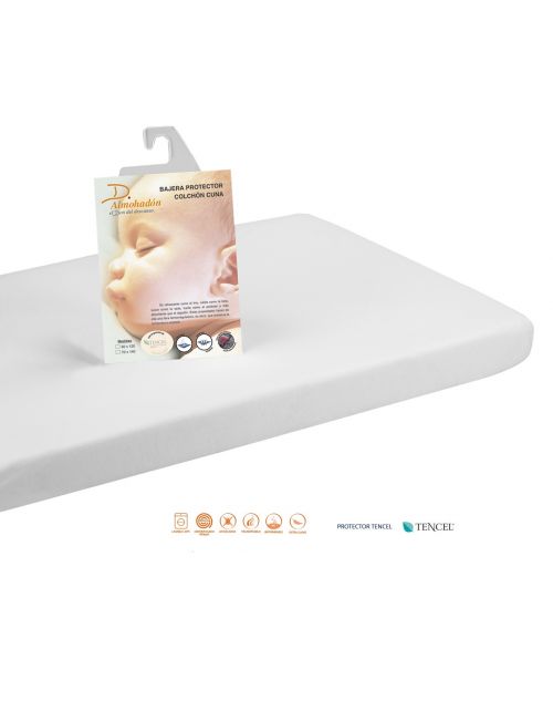 Protector de colchón cuna Tencel