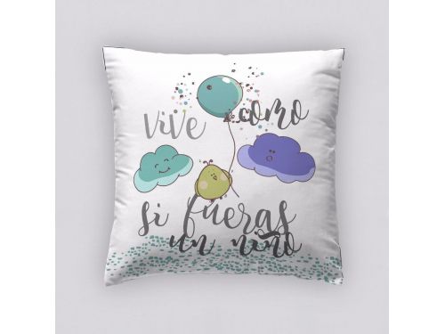 Funda Cojín Reversible Nube