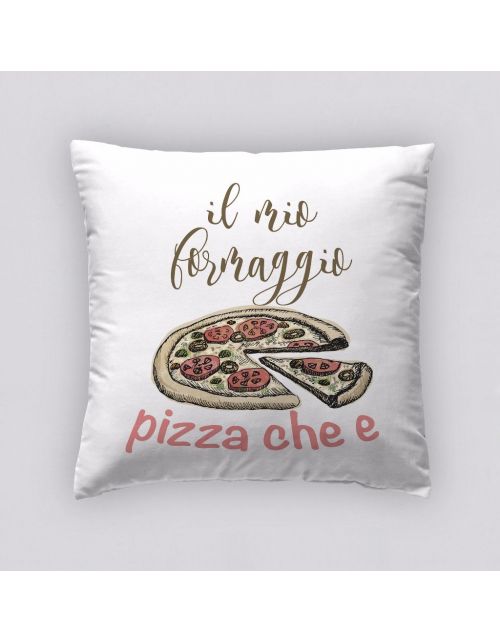 Funda Cojín Reversible Pizza