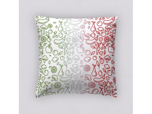 Funda Cojín Reversible Tomate