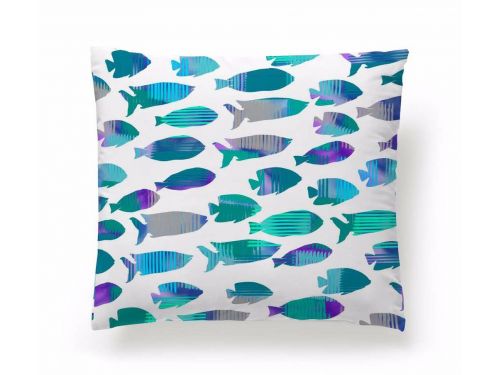 Funda Cojín Reversible Fish Azul