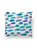 Funda Cojín Reversible Fish Azul