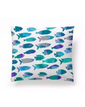 Funda Cojín Reversible Fish Azul