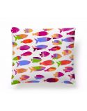 Funda Cojín Reversible Fish Naranja