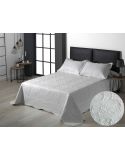Colcha Bouti Mandala Bordada Blanco