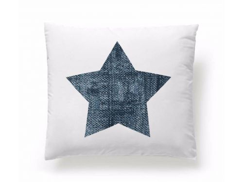 Funda Cojín Reversible Jeans Star
