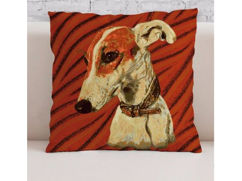 Funda Cojín Jacquard Galgo