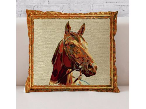 Funda Cojín Jacquard Horse