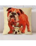Funda Cojín Jacquard Bull-Dog