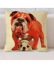 Funda Cojín Jacquard Bull-Dog