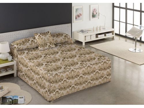 Colcha Edredón Damasco Beige