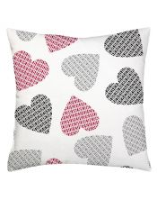 Funda Cojín Corazones Pincelines 2