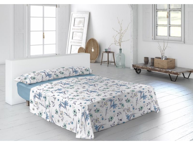 Juego Sábanas MARTINA Pierre Cardin ambiente azul