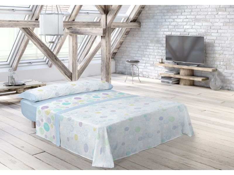 Juego Sábanas AMBERES Pierre Cardin ambiente azul