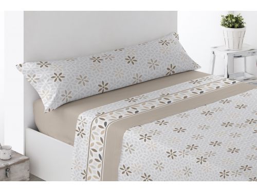 Sábanas de coralina Zubia Beige
