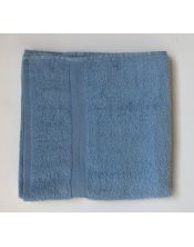 Toallas lisas algodón 550 g/m2 Azul lateral