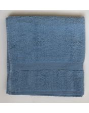 Toallas lisas algodón 550 g/m2 Azul frontal