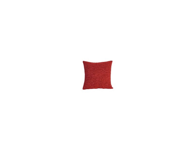 Funda Cojín Chenilla lisa Rojo