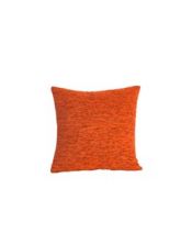 Funda Cojín Chenilla lisa Naranja