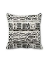 Pack 2 ud. Funda cojín estampado Ramsés Negro