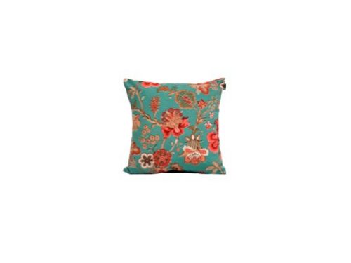 Pack 2 ud. Funda cojín estampado Flores Verde
