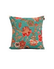 Pack 2 ud. Funda cojín estampado Flores Verde