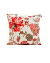 Pack 2 ud. Funda cojín estampado Flores Blanco