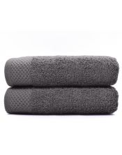 Juego de 2 Toallas ducha 70x140cm algodón 500 grm gris