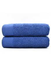 Juego de 2 Toallas ducha 70x140cm algodón 500 grm azul