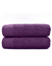 Juego de 2 Toallas ducha 70x140cm algodón 500 grm lila