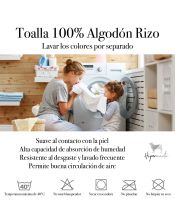 Juego de 2 Toallas ducha 70x140cm algodón 500 grm lavado