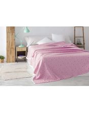 Colcha multiusos estrella cama rosa
