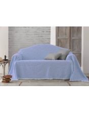 Colcha multiusos estrella sofa azul