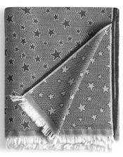 Colcha multiusos estrella cenital gris oscuro 